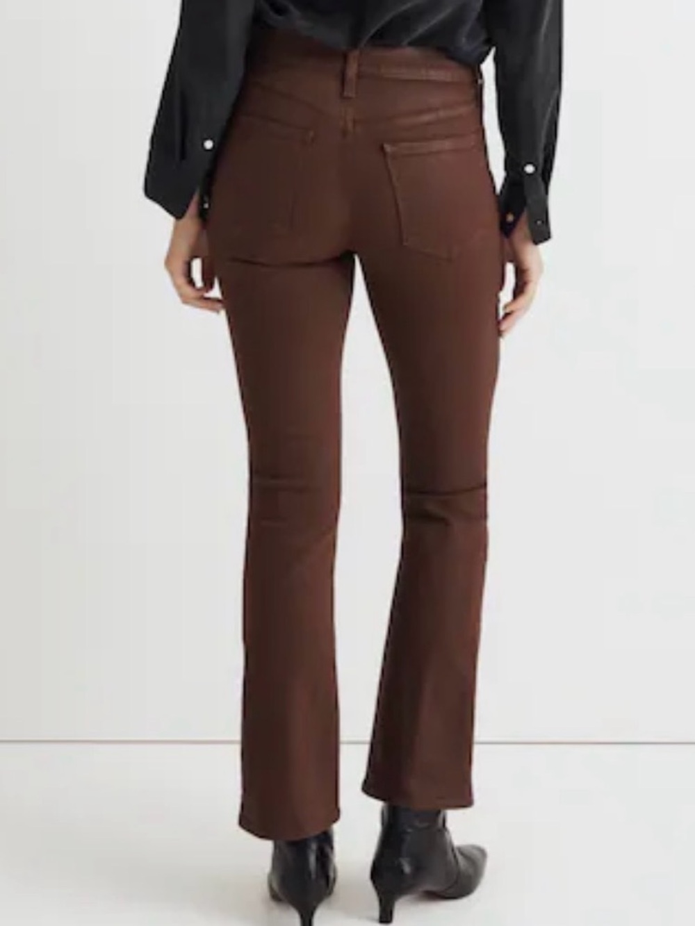Madewell Kick Out Crop Jeans Coated Edition